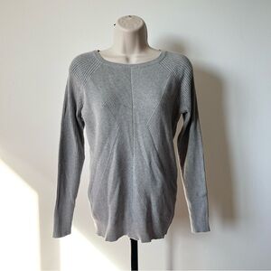 Rib Knit‎ Sweater Grey Long Sleeve Top